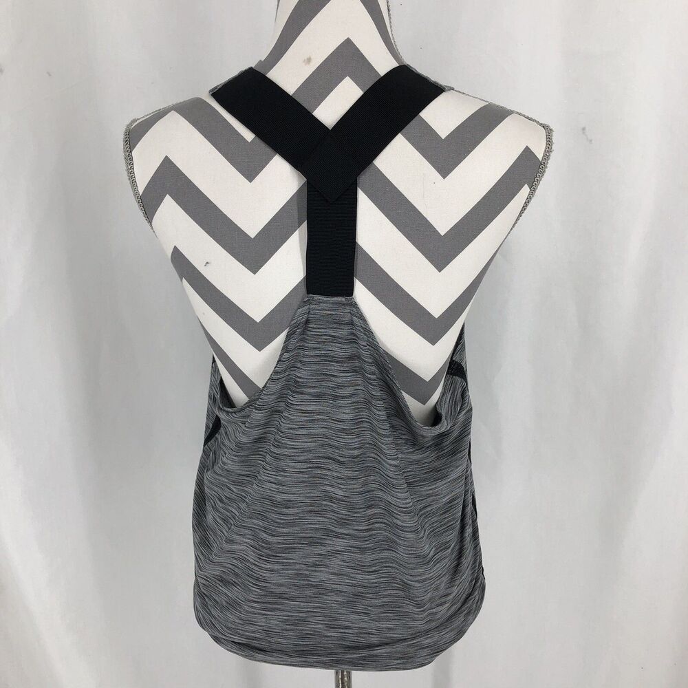 Champion Heathered Gray Racerback Tank Top K9009 Medium - Picture 3 of 4